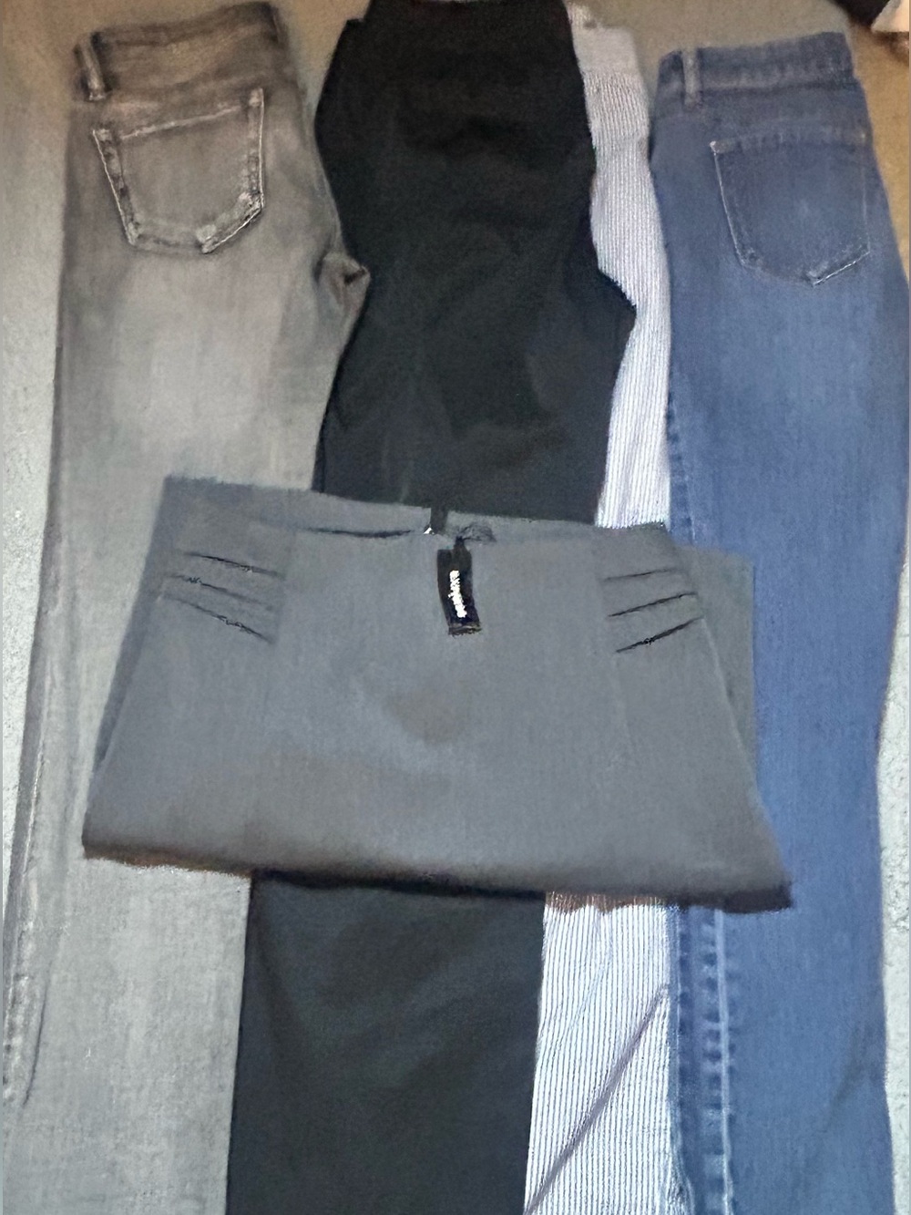 5 Piece Ladies Size 6 Pants Bundle, 4 Pants, 1 NWT Express Skirt